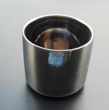 Luxe plantenpot/ zilverkleurige bloempot, vaas .... beschikbaar voor biedingen
