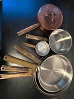 Koperen panneset en lepelrek, Ophalen, Gebruikt, Overige materialen, Kookpan of Snelkookpan