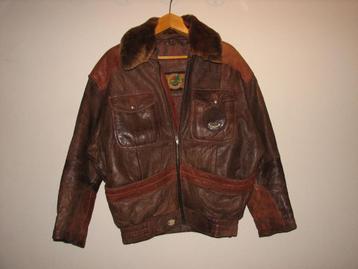 Veste cuir vintage Dikarpa / taille 40 beschikbaar voor biedingen