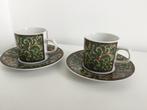 Lot de 2 tasses et sous tasses en porcelaine "Arabesque", Enlèvement ou Envoi