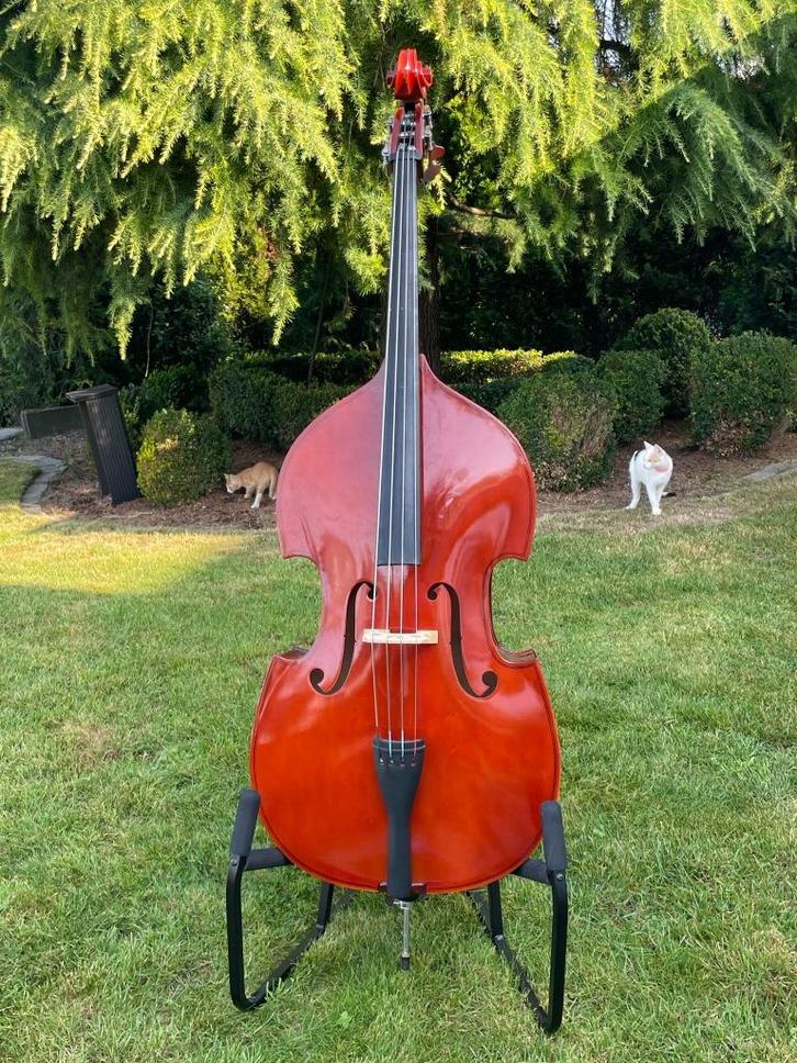 kinder contrabas, Muziek en Instrumenten, Strijkinstrumenten | Contrabassen, Zo goed als nieuw, 1/8-contrabas, Ophalen of Verzenden