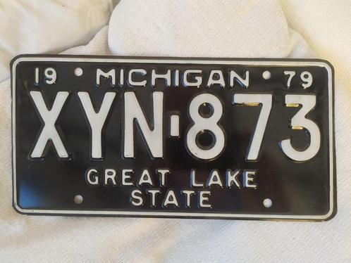 Collection décoration plaque USA MICHIGAN 79 - License plate, Collections, Collections Autre, Utilisé, Enlèvement ou Envoi