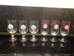 cristal alken LOT van 6 glazen op voet, Verzamelen, Biermerken, Overige merken, Glas of Glazen, Gebruikt, Ophalen