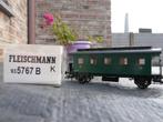 Fleischmann 2 x HO personenrijtuigen  Belgische Spoorwegen, Ophalen, Gelijkstroom, Fleischmann, Analoog