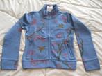 Gilet sweat neuf bleu avec fleurs et  oiseaux taille 134, Enfants & Bébés, Fille, Pull ou Veste, Enlèvement ou Envoi, Neuf