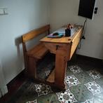 vintage lessenaar / bureau/schoolbank, Huis en Inrichting, Ophalen, Gebruikt, Bureau
