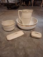 2 x lampetstel , 1 van boch met plaspot de andere onbekend, Antiek en Kunst, Ophalen