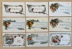 9 oude nieuwjaarskaarten, Collections, Cartes postales | Thème, Enlèvement ou Envoi