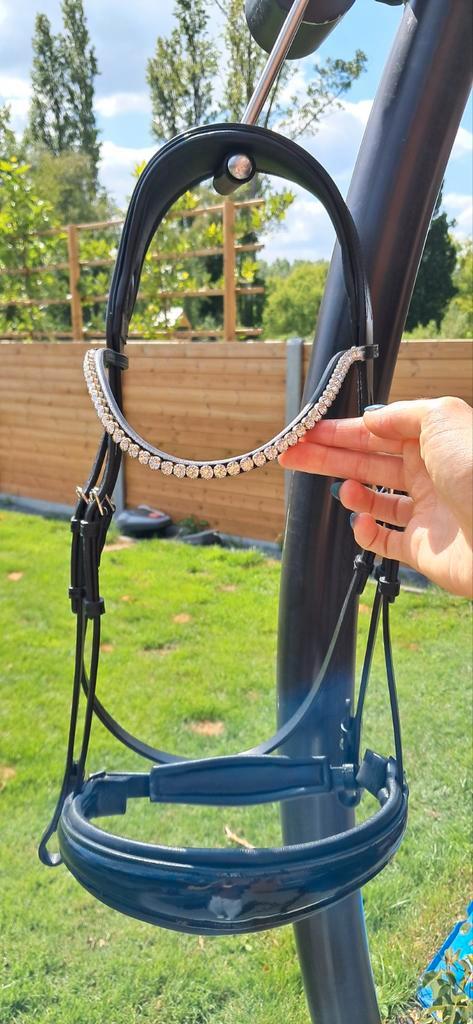 Equibridle breed onderlegd anatomisch trens hoofdstel, Dieren en Toebehoren, Paarden en Pony's | Hoofdstellen en Tuigage, Ophalen of Verzenden