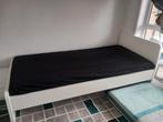 1p bed nieuwe 90x200 met nieuwe matras en lattenbodem en ook, Ophalen, 90 cm, Eenpersoons, Wit