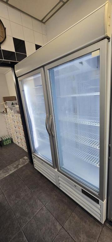 Diepvries met 2 glasdeuren  horeca, Elektronische apparatuur, Vriezers en Diepvrieskisten, Ophalen, Zo goed als nieuw