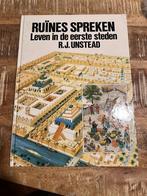 Vintage boek: Ruïnes spreken, leven in de eerste steden - Un, Gelezen, Non-fictie, Ophalen of Verzenden, R.J. Unstead