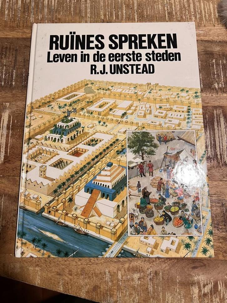 Vintage boek: Ruïnes spreken, leven in de eerste steden - Un, Boeken, Kinderboeken | Jeugd | onder 10 jaar, Gelezen, Non-fictie