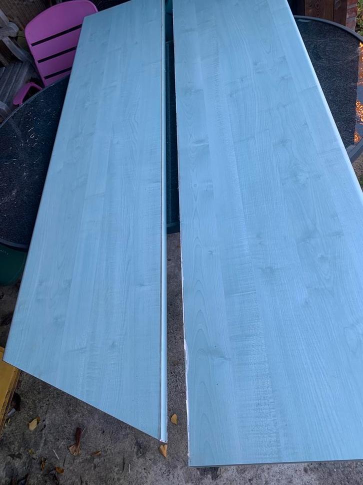 Groen/blauw, Doe-het-zelf en Bouw, Platen en Panelen, Zo goed als nieuw, Multiplex, 20 tot 50 mm, Ophalen