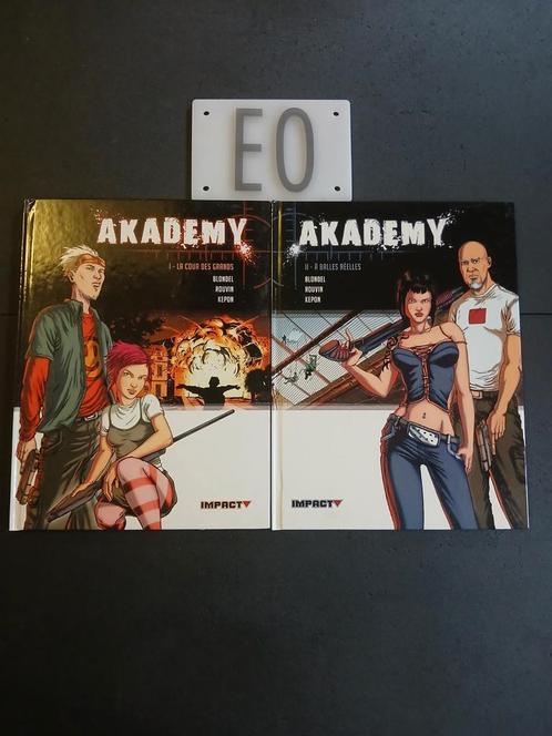 Lot de 2 bd akademy 1 et 2,EO, Boeken, Stripverhalen, Gelezen, Ophalen of Verzenden