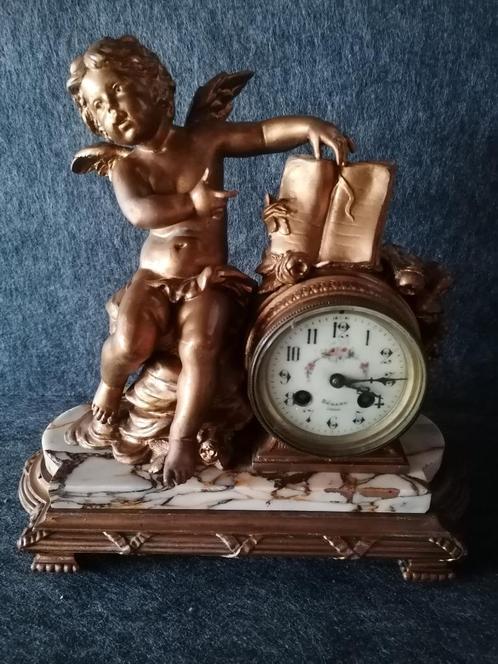 pendule ancienne ange, Antiquités & Art, Antiquités | Horloges, Enlèvement ou Envoi