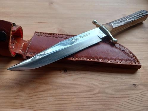 Hubertus bowie in koolstofstaal, Verzamelen, Scouting, Gebruikt, Ophalen of Verzenden