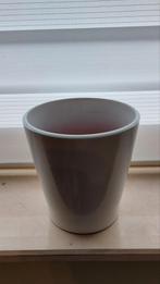 Bloempot wit DM 12cm, Tuin en Terras, Rond, Binnen, Ophalen of Verzenden, Zo goed als nieuw