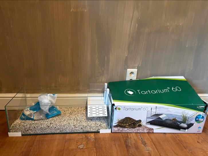 Ciano Tartarium 60 (VEEL ACCESSOIRES zie foto’s), Dieren en Toebehoren, Vissen | Aquaria en Toebehoren, Zo goed als nieuw, Ophalen