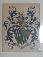 Wapenschild van de familie LYAGRE, Antiek en Kunst, Ophalen