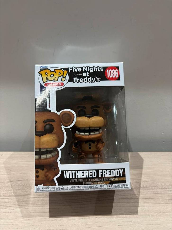 Withered Freddy 1086 Funko Pop Games Five Nights at Freddy's, Collections, Jouets miniatures, Enlèvement ou Envoi