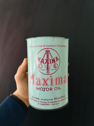 Bidon d’huile olie blik olieblik oil can Maxima belgium beschikbaar voor biedingen