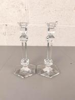 2 Val Saint Lambert Galatée kandelaars, Antiek en Kunst, Antiek | Glaswerk en Kristal, Ophalen of Verzenden