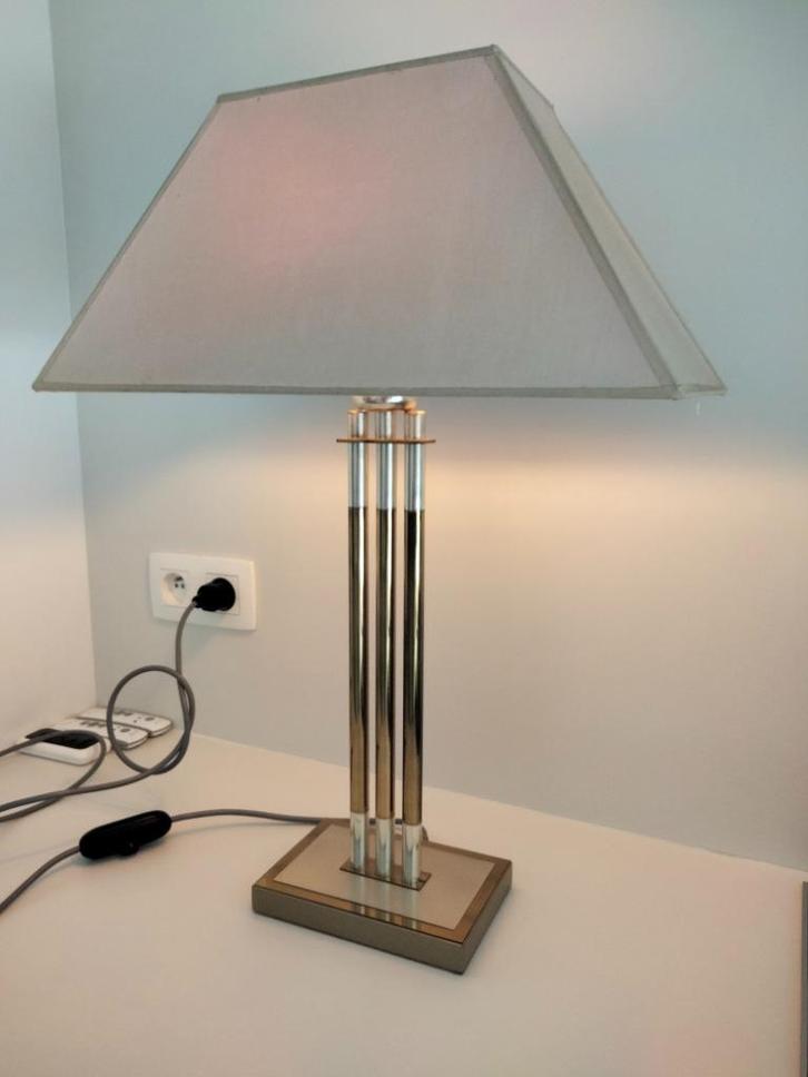 Vintage design Deknudt lamp tafelmodel Hollywood Regency, Huis en Inrichting, Lampen | Overige, Gebruikt, Ophalen
