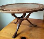 Dienblad en kleine salontafel, Ophalen, Zo goed als nieuw, Rond, Hout
