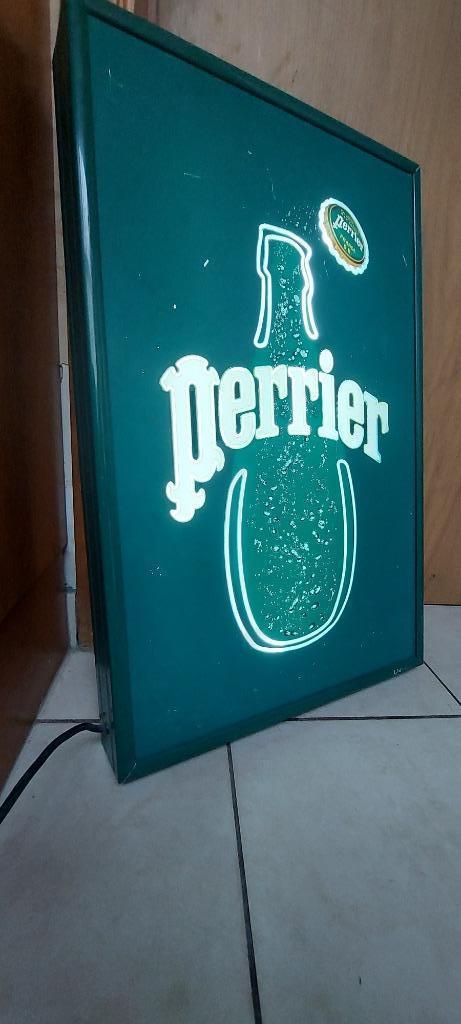 Publicité Perrier, Collections, Marques & Objets publicitaires, Comme neuf, Table lumineuse ou lampe (néon), Enlèvement ou Envoi