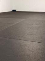 Darkgray Rubber Tile 1mx1m fitness floor, Enlèvement, Comme neuf, Autres types