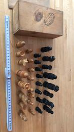 Vintage houten schaakspel, Hobby en Vrije tijd, Gezelschapsspellen | Overige, Gebruikt