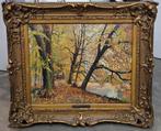 Joseph CARON, Allée des marronniers à Overysche, Antiek en Kunst, Kunst | Schilderijen | Klassiek, Ophalen of Verzenden