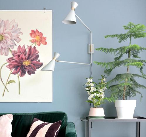 Shady Dubbele Wandlamp Wit - Zuiver, Huis en Inrichting, Lampen | Wandlampen, Nieuw, Ophalen