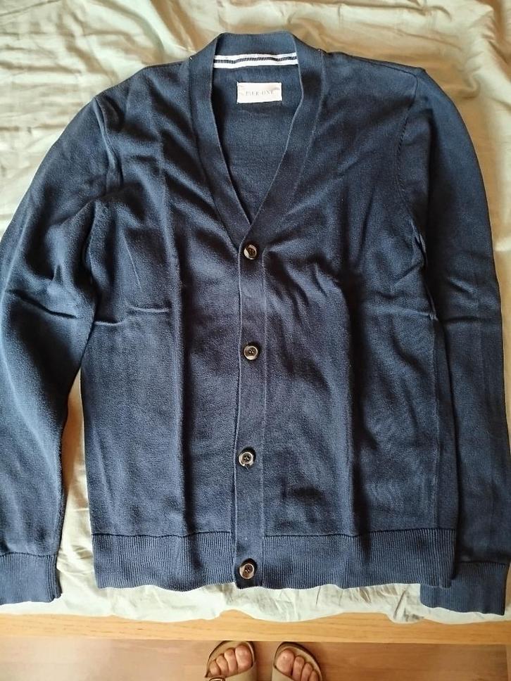 Set van 2 vesten (grijs en blauw), Kleding | Dames, Truien en Vesten, Zo goed als nieuw, Maat 36 (S), Blauw, Ophalen