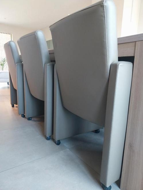 6 eetkamerstoelen, Huis en Inrichting, Stoelen, Gebruikt, Vijf, Zes of meer stoelen, Overige kleuren, Ophalen