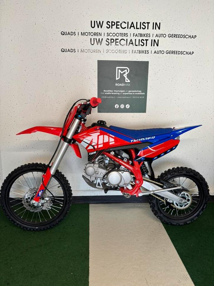 🚀Nieuw🚀 Apollo Thunder Crossmotor 125cc 95km/u 12Pk 4 Gang, Kinderen en Baby's, Speelgoed | Buiten | Accuvoertuigen, Nieuw, Ophalen of Verzenden