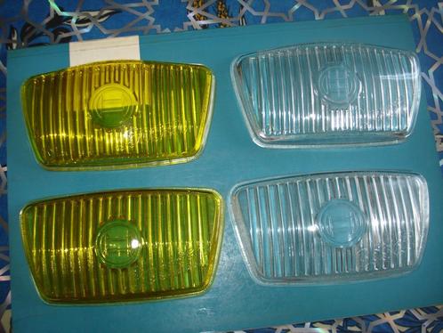 2 nieuwe BOSCH mistlampglazen MERCEDES  190 SL (wit of geel), Auto-onderdelen, Verlichting, Mercedes-Benz, Oldtimer onderdelen