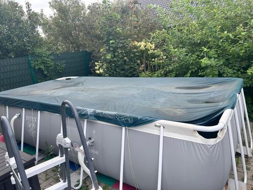 intex zwembad met warmte pomp + pomp, Tuin en Terras, Zwembaden, Gebruikt, Opzetzwembad, 120 cm of meer, 400 cm of meer, 200 tot 300 cm