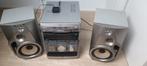 Chaîne Hi-Fi vintage avec adaptateur bluetooth, TV, Hi-fi & Vidéo, Connexion MP3, Enlèvement, Utilisé, Deck cassettes ou Lecteur-enregistreur de cassettes