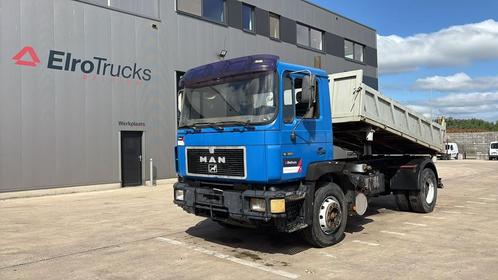 MAN 19.322 (MANUAL PUMP / STEEL SUSP / LAMES / POMPE MANUELL, Auto's, Vrachtwagens, Bedrijf, Te koop, ABS, Elektrische ramen, Open dak