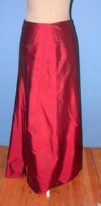 Splendide longue jupe en soie T40, Comme neuf, Taille 38/40 (M), ZARA WOMAN, Rouge
