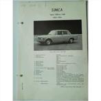 Simca 1300 1500 Vraagbaak losbladig 1963-1964 #2 Nederlands, Livres, Autos | Livres, Utilisé, Enlèvement ou Envoi
