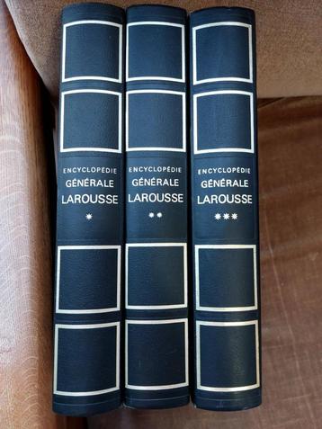 Encyclopédie générale Larousse 1967 ,3 volumes, Série complète, Larousse, Enlèvement, Général