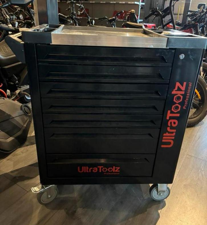 Zwarte Gereedschapskar Ultratoolz 419 Delig 2024 Gevuld !, Auto diversen, Autogereedschap, Nieuw, Ophalen