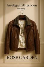 Veste en cuir véritable Rose Garden SKIN – neuve, Bruin, Nieuw, Ophalen, ANDERE