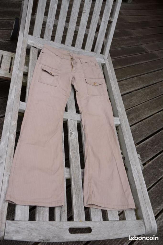 Baggy broek Casual dames Tex beige 40, Kleding | Dames, Broeken en Pantalons, Gedragen, Maat 42/44 (L), Beige, Lang, Verzenden