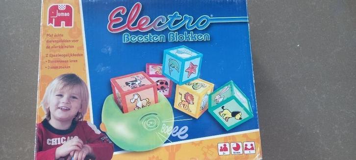 Spel Electro Beesten Blokken Jumbo, Kinderen en Baby's, Speelgoed | Educatief en Creatief, Zo goed als nieuw, Ontdekken, Met geluid