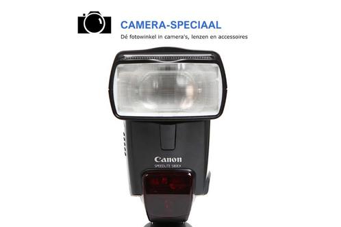 Canon Speedlite 580 EX flitser met 12 maanden garantie, Audio, Tv en Foto, Foto | Flitsers, Zo goed als nieuw, Canon, Kantelbaar