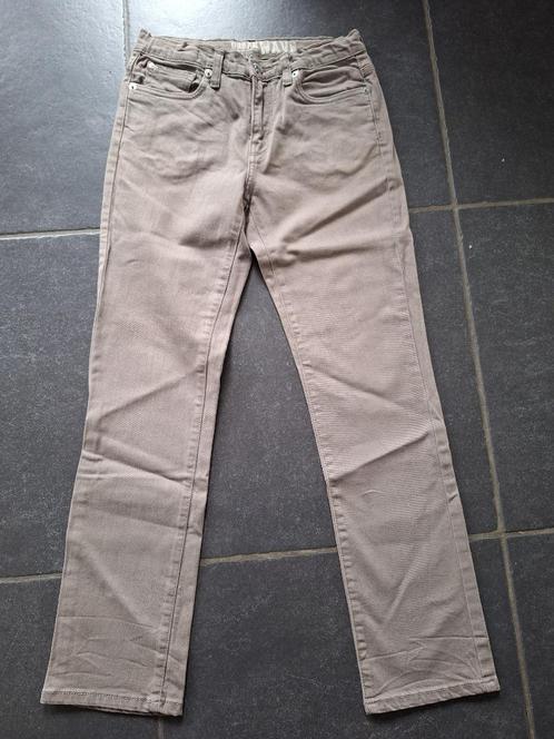 nieuw grijs-bruine broek met vertelbare band, Kinderen en Baby's, Kinderkleding | Maat 152, Zo goed als nieuw, Jongen, Broek, Ophalen of Verzenden